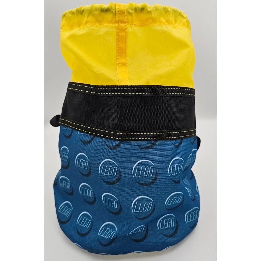 LEGO Cinch Bucket Bag Blue Yellow Drawstring Organizer Storage TT0212700